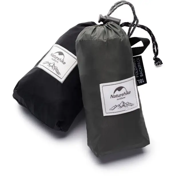 5 - Рюкзак компактний надлегкий Naturehike Ultralight NH17A012-B, 18л: Чорний
