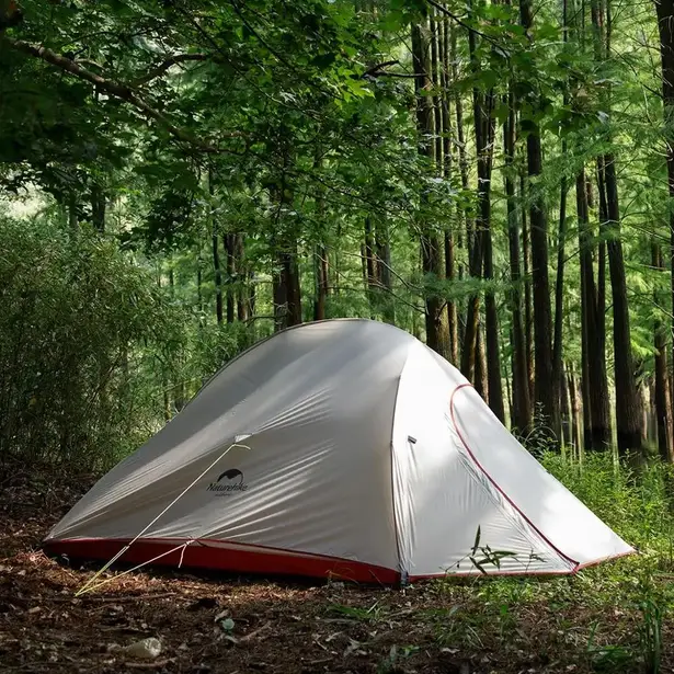 9 - Намет надлегкий тримісний  з футпринтом Naturehike Cloud Up 3 Updated NH18T030-T, 210T, зелений