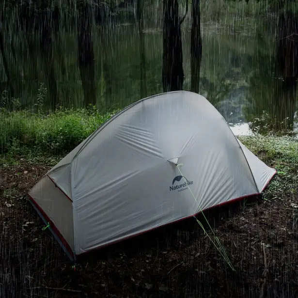 2 - Намет надлегкий двомісний з футпринтом Naturehike Cloud Up 2 Updated NH17T001-T, 20D, темно-синій