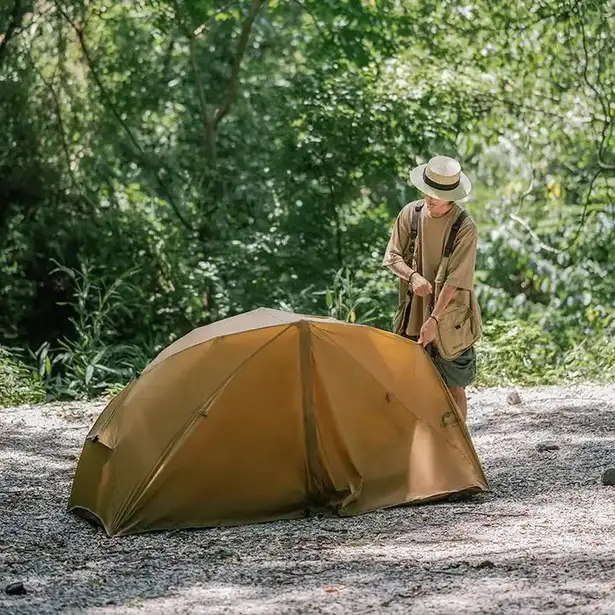 3 - Намет одномісний Naturehike NH22ZP020, коричневий