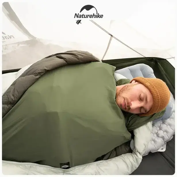 5 - Підкладка для спального мішка Naturehike CNH22SD016, нейлон, зелена