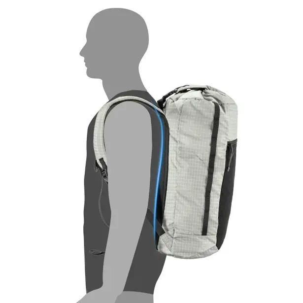 2 - Рюкзак туристический Naturehike NH20BB206, 20л. Светло-серый