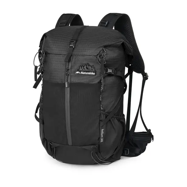 1 - Рюкзак туристичний Naturehike CNK2300016, 30+5л. Чорний
