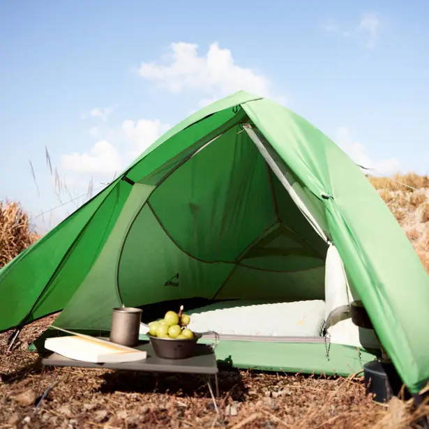 2 - Намет надлегкий одномісний Naturehike Cloud Up Base 1 CNK2450WS032, зелений