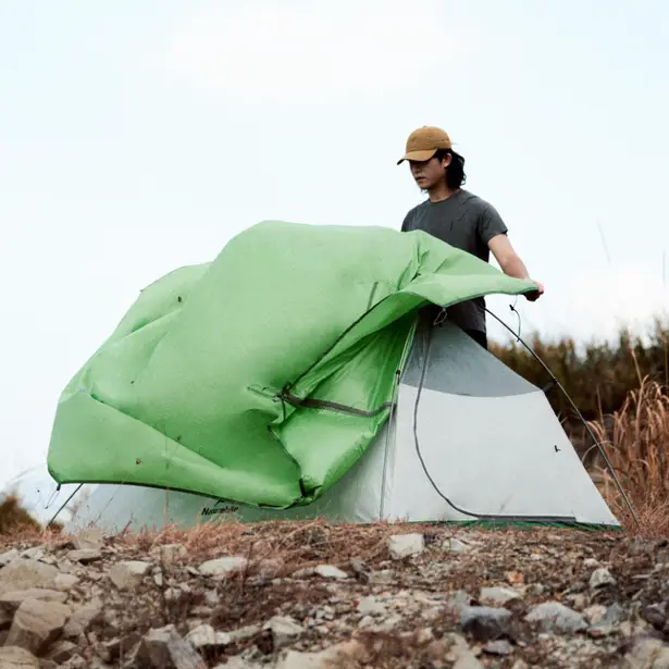 2 - Намет надлегкий двомісний Naturehike Cloud Up Base 2 CNK2450WS032, зелений