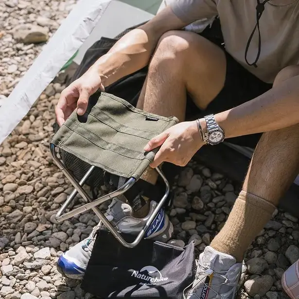 7 - Стілець складаний Naturehike NH17Z012-L, чорний