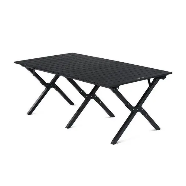 1 - Розкладний стіл великий Naturehike CNK2300JU010, алюміній, чорний