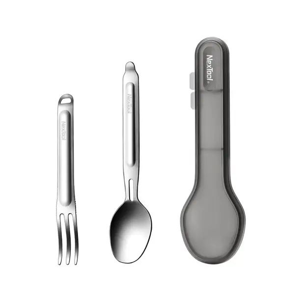 1 - Набор столовых приборов NexTool Portable Stainless Steel Tableware из нержавеющей стали