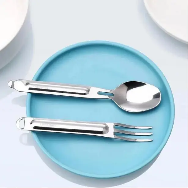 6 - Набор столовых приборов NexTool Portable Stainless Steel Tableware из нержавеющей стали