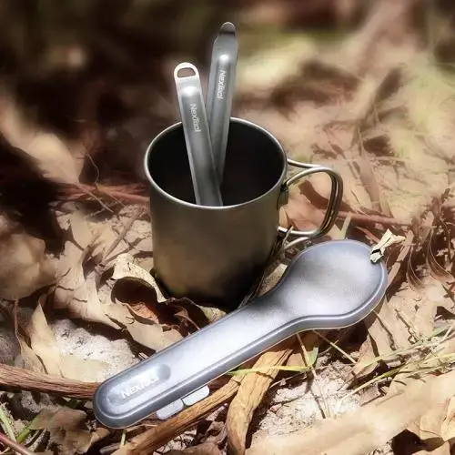 5 - Набір столових приборів NexTool Titanium Tableware Set з титану