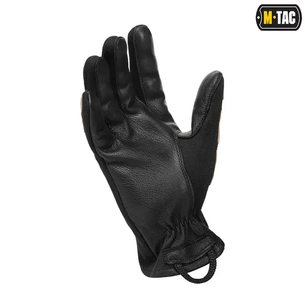 5 - Тактические перчатки M-Tac Skeleton Nomex. Черный/Койот
