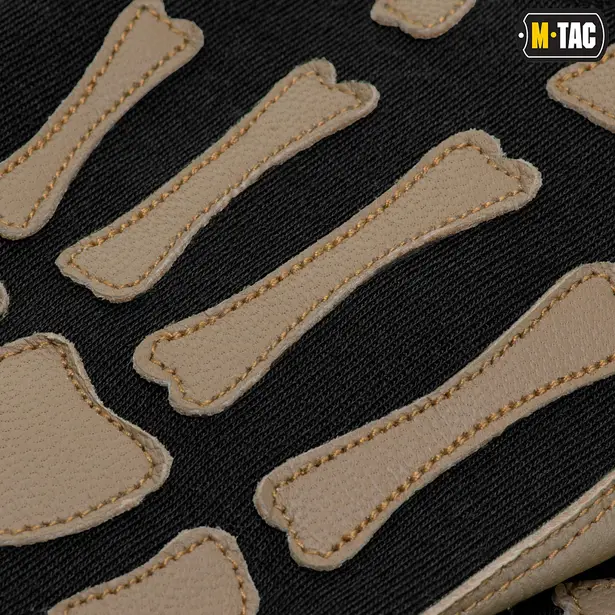 6 - Тактические перчатки M-Tac Skeleton Nomex. Черный/Койот