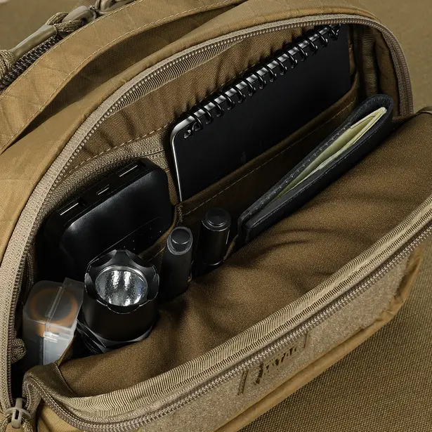 10 - Плечова однолямкова сумка M-TAC EDC Bag X-Pac Elite. Койот