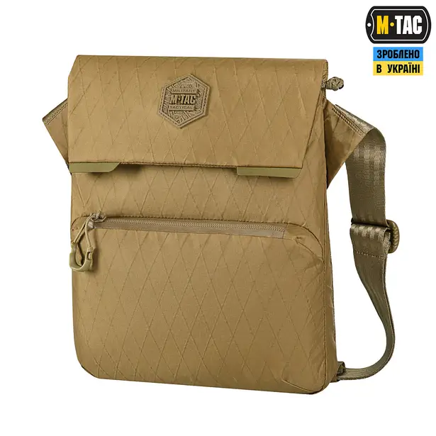 1 - Плечова однолямкова сумка M-TAC Konvert Bag X-Pac Elite. Койот