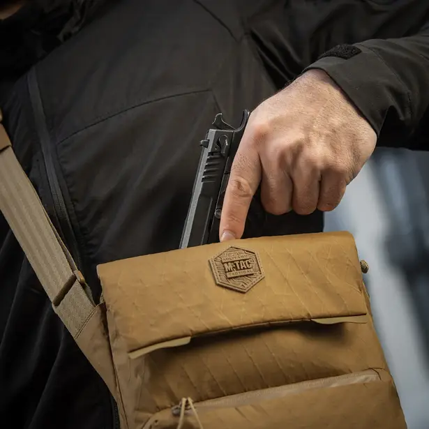 10 - Плечова однолямкова сумка M-TAC Konvert Bag X-Pac Elite. Койот