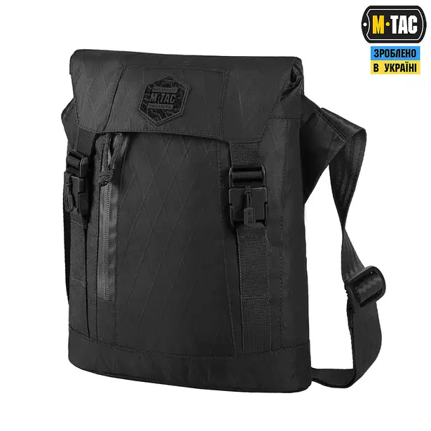 1 - Плечова однолямкова сумка M-TAC Magnet Bag X-Pac Elite. Чорна