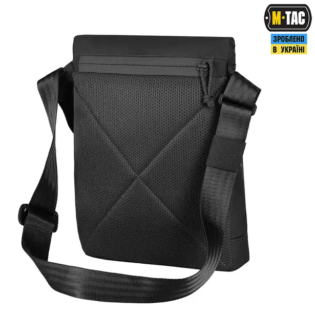 2 - Плечова однолямкова сумка M-TAC Magnet Bag X-Pac Elite. Чорна
