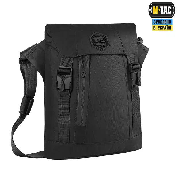 3 - Плечова однолямкова сумка M-TAC Magnet Bag X-Pac Elite. Чорна