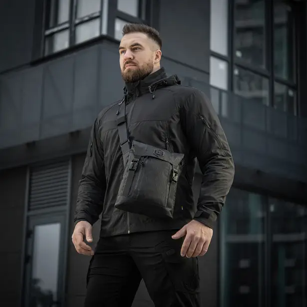 15 - Плечова однолямкова сумка M-TAC Magnet Bag X-Pac Elite. Чорна