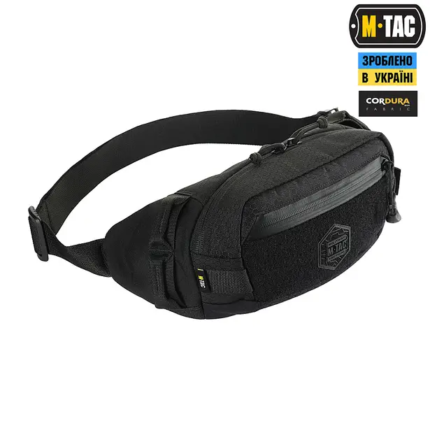 4 - Поясная сумка M-TAC Waist Bag Hex. Черная