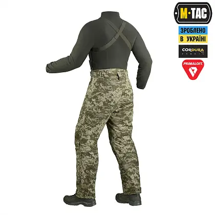 2 - Тактичні штани зимові M-Tac Alpha Pro Primaloft. Колір Піксель MM14