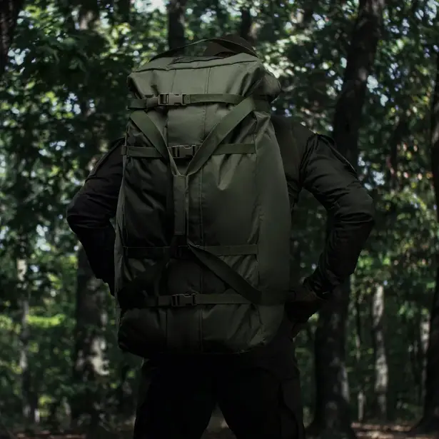 5 - Тактическая сумка-баул на 100л. Cordura 500D. Олива