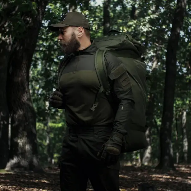 6 - Тактическая сумка-баул на 100л. Cordura 500D. Олива