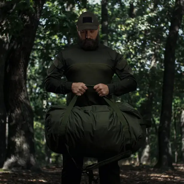 8 - Тактическая сумка-баул на 100л. Cordura 500D. Олива