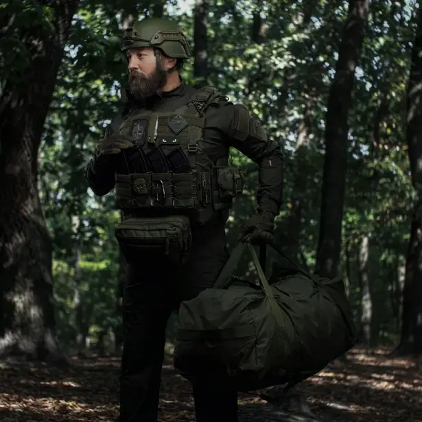 7 - Тактическая сумка-баул на 100л. Cordura 500D. Олива