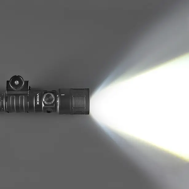 7 - Тактичний світлодіодний ліхтар VIDEX 1000Lm 5000K. Чорний