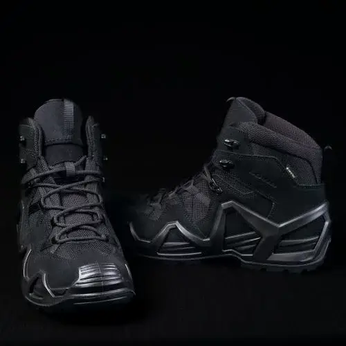 9 - Тактичні черевики Lowa Zephyr MK2 Gore-Tex® MID TF. Чорний