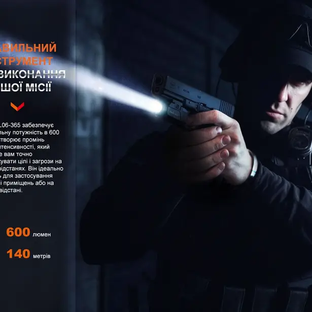 14 - Ліхтар до пістолета Fenix GL06-365