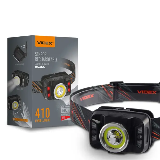 1 - Налобный светодиодный фонарь VIDEX 410Lm 5000K