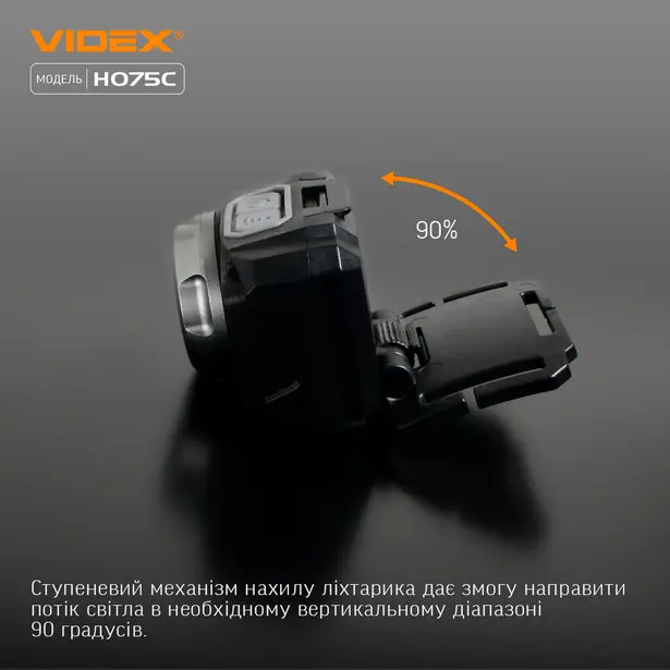 8 - Налобний світлодіодний ліхтар VIDEX 550Lm 5000K