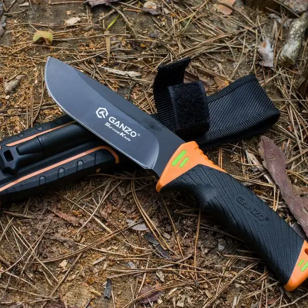 19 - Нож Ganzo G8012, черный