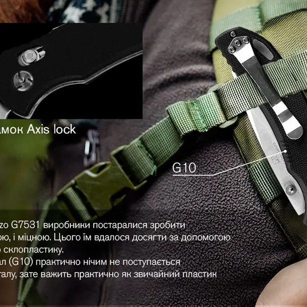 13 - Нож складной Ganzo G7531-BK. Черный