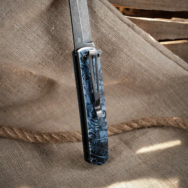 7 - Нож складной Ganzo G626-GS, серый самурай