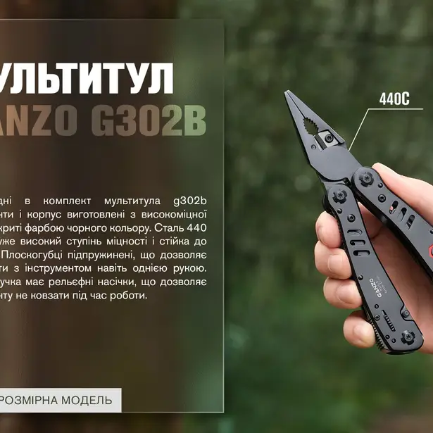 5 - Мультитул Multi Tool Ganzo G302-В