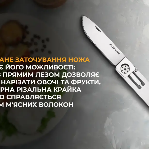 5 - Набор столовых приборов Roxon C1S 3 in1 (ложка, вилка, нож), нержавеющая сталь