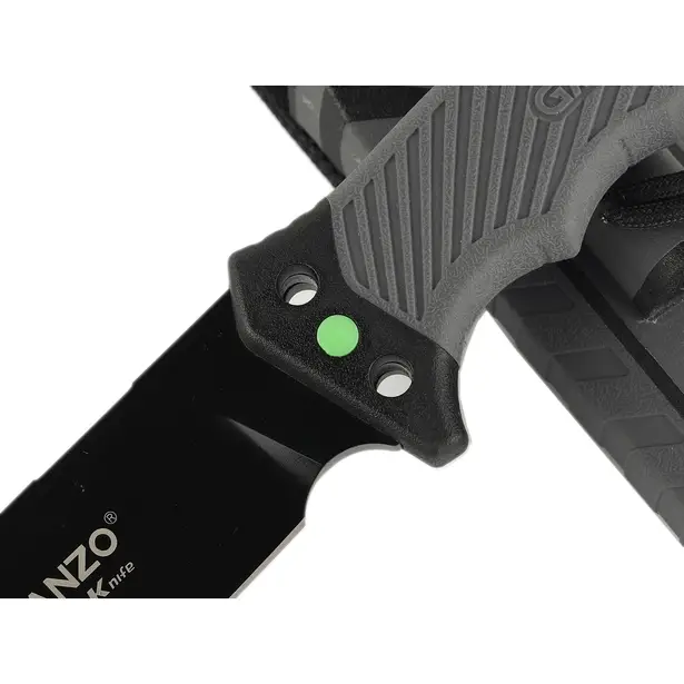 4 - Нож с паракордом Ganzo G8012V2-GY, серый