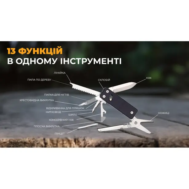 13 - Мультитул мини Roxon KS2E, черный