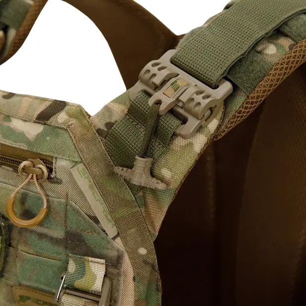 8 - Плитоноска Warmor Gen.3 Pro Max. Система швидкого скидання. (Комплект 7 підсумків). Колір Мультикам