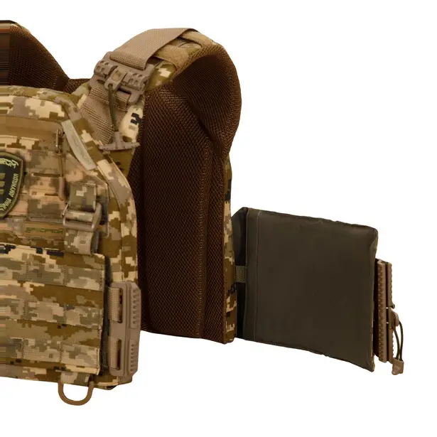 3 - Плитоноска Warmor Gen.3 Pro з системою швидкого скидання. (Комплект 3 підсумки) Molle. Колір Піксель ММ14