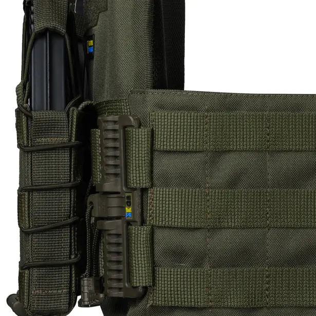 11 - Плитоноска Ares Gen.2 (Комплект 3 підсумки) З системою швидкого скидання, для бронеплит розміром 25х30 см. Колір Олива