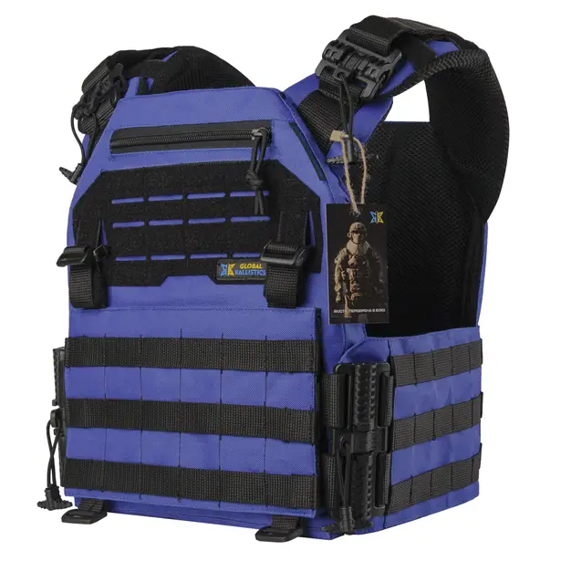 1 - Плитоноска Warmor Gen.3 Pro з системою швидкого скидання. Molle. Колір Синій