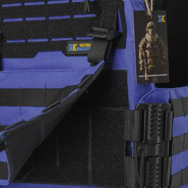 6 - Плитоноска Warmor Gen.3 Pro з системою швидкого скидання. Molle. Колір Синій