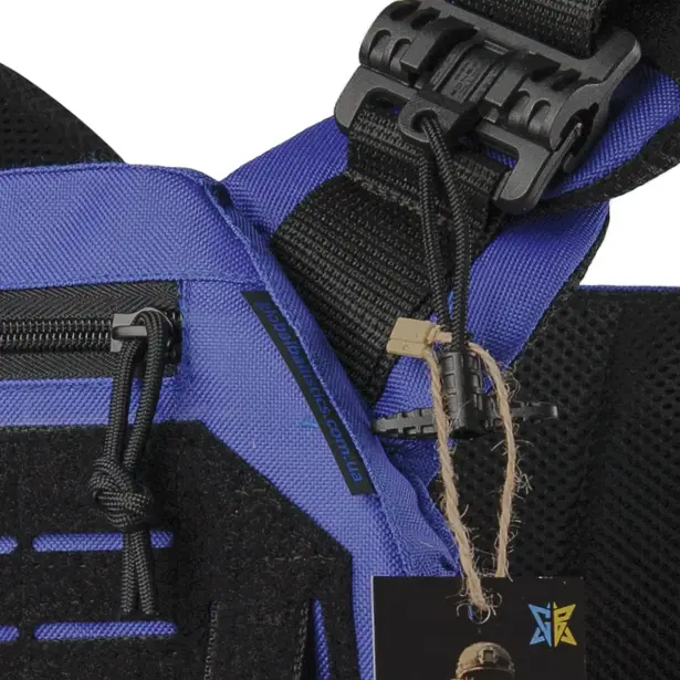 8 - Плитоноска Warmor Gen.3 Pro з системою швидкого скидання. Molle. Колір Синій