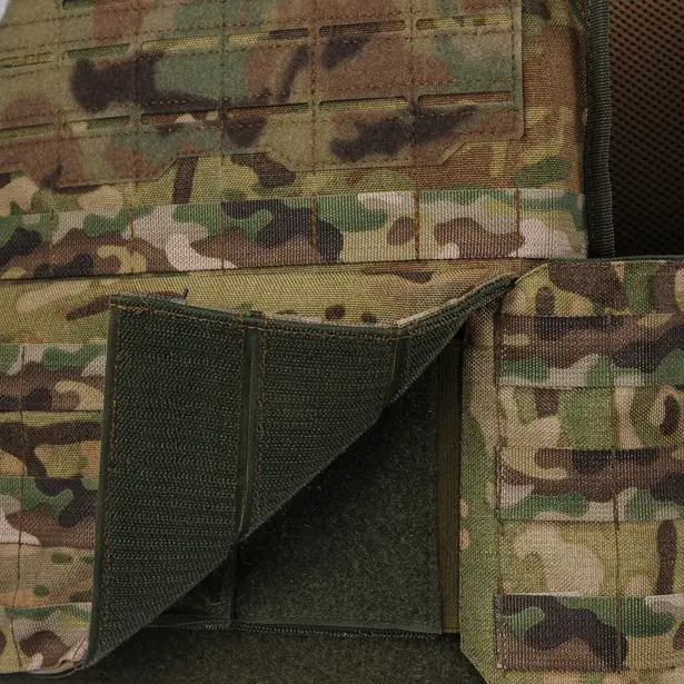 11 - Плитоноска Ares Gen.2 (Комплект 3 підсумки) З системою швидкого скидання, для бронеплит розміром 25х30 см. Колір Мультикам