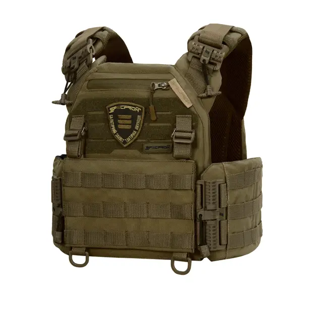 1 - Плитоноска Warmor Gen.3 Pro з системою швидкого скидання. Molle. Колір Олива