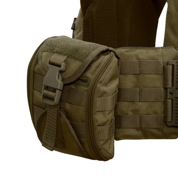 7 - Плитоноска Warmor Gen.3 Pro Max. Система швидкого скидання. (Комплект 7 підсумків). Колір Олива